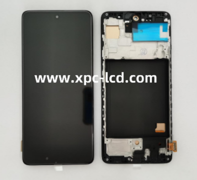 Good quality for Samsung A51 INCELL LCD with touch Black ( with frame )