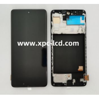 Good quality for Samsung A51 INCELL LCD with touch Black ( with frame )